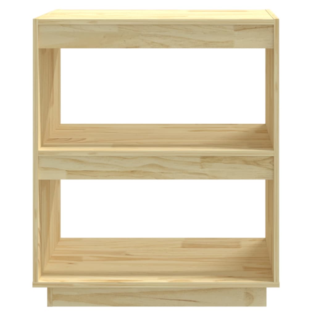 bogreol 60x35x71 cm massivt fyrretræ