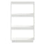 bogreol/rumdeler 60x35x103 cm massivt fyrretræ hvid