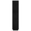 bogreol/rumdeler 60x35x167 cm massivt fyrretræ sort