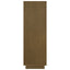 bogreol/rumdeler 80x35x103 cm massivt fyrretræ gyldenbrun