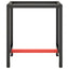 stel til arbejdsbænk 70x50x79 cm metal mat sort og mat rød