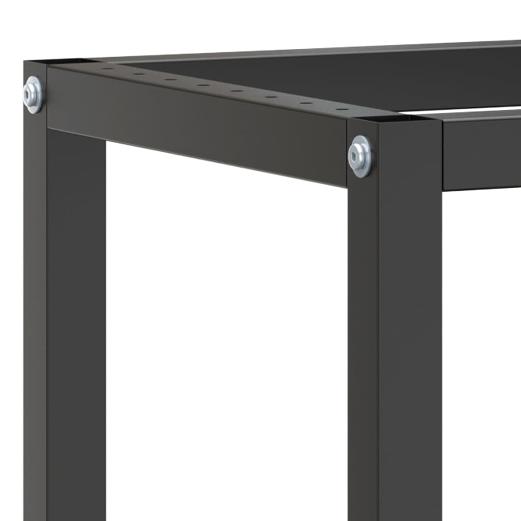 stel til arbejdsbænk 70x50x79 cm metal mat sort og mat rød