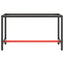 stel til arbejdsbænk 140x50x79 cm metal mat sort og mat rød