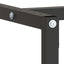 stel til arbejdsbænk 220x57x79 cm metal mat sort og mat rød