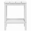 Adirondack-havebord 38x38x46 HDPE hvid