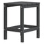 Adirondack-havebord 38x38x46 HDPE antracitgrå