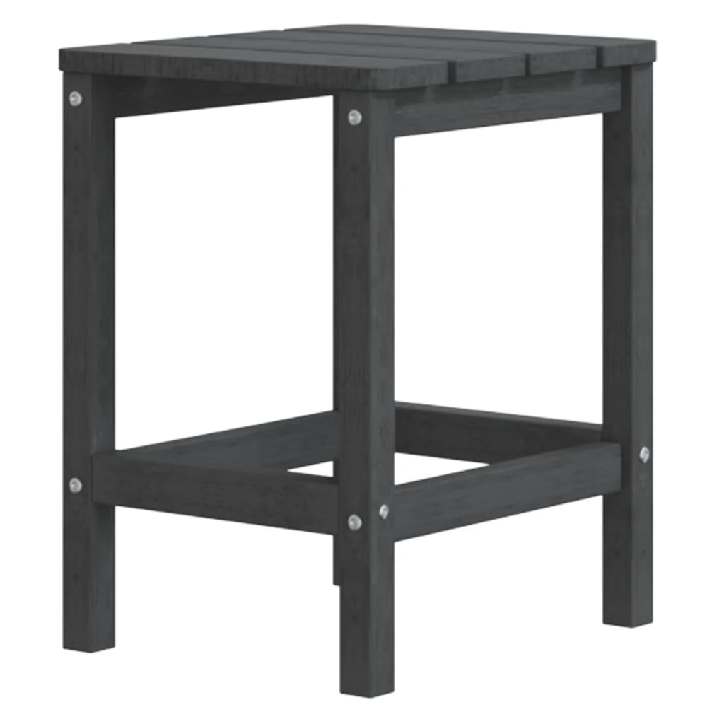 Adirondack-havebord 38x38x46 HDPE antracitgrå