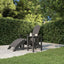 Adirondack-havebord 38x38x46 HDPE antracitgrå