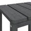 Adirondack-havebord 38x38x46 HDPE antracitgrå