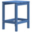 Adirondack-havebord 38x38x46 HDPE blå
