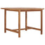 havebord 110x110x75 cm massivt teaktræ