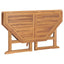 foldbart havebord 110x110x75 cm massivt teaktræ