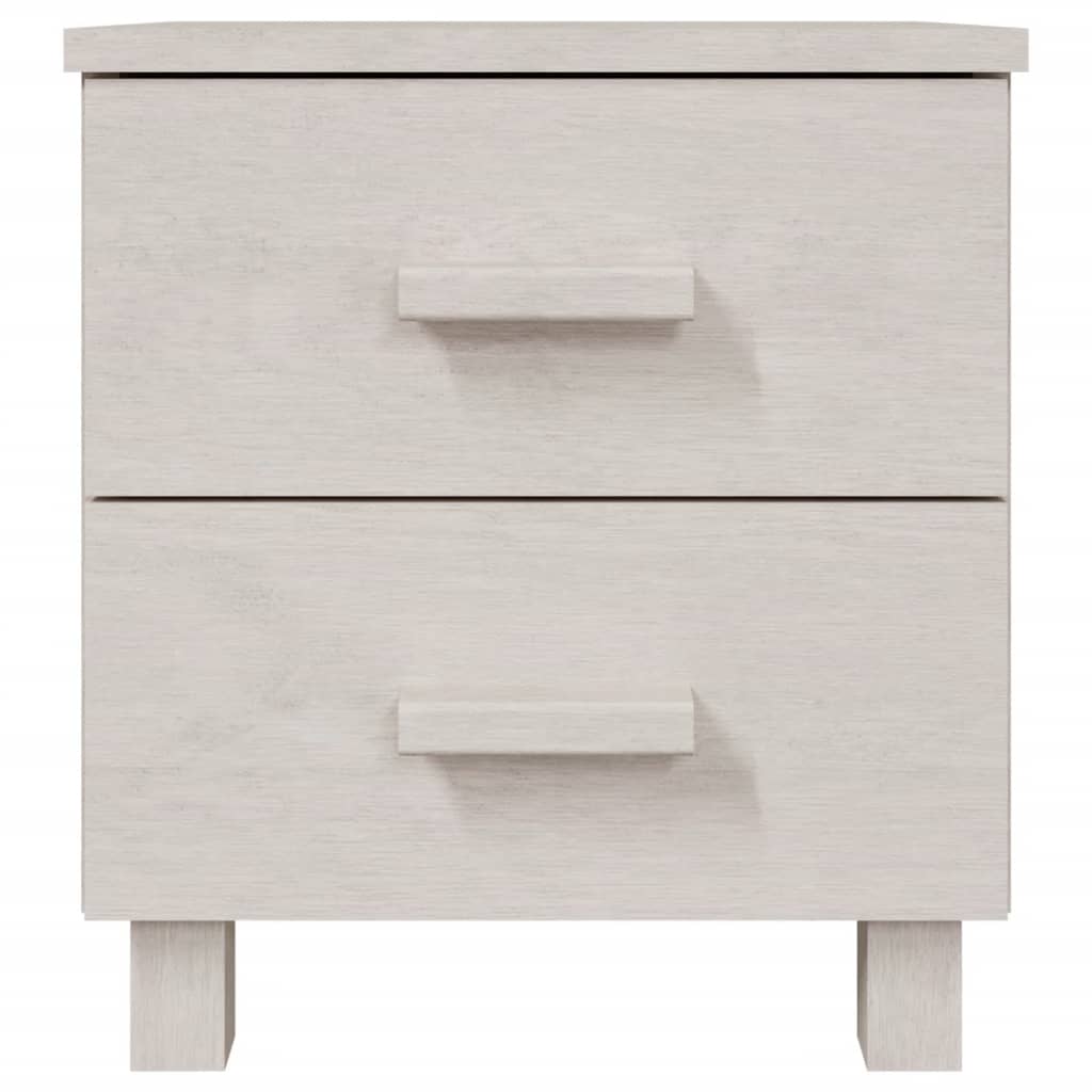 sengeskab HAMAR 2 stk. 40x35x44,5 cm massivt fyrretræ hvid