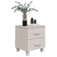sengeskab HAMAR 2 stk. 40x35x44,5 cm massivt fyrretræ hvid
