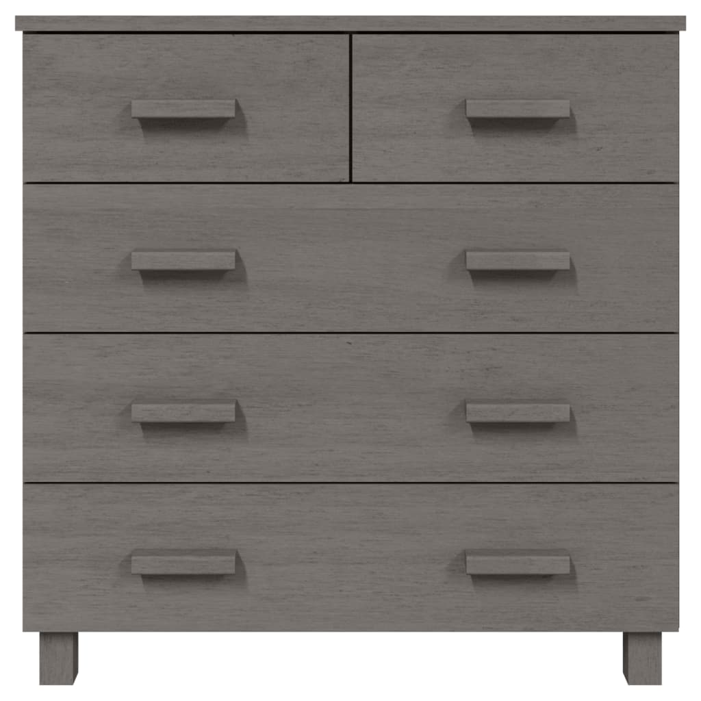 skænk HAMAR 79x40x80 cm massivt fyrretræ lysegrå