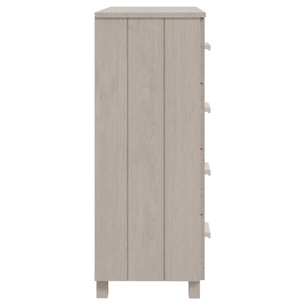 skænk HAMAR 79x40x103,5 cm massivt fyrretræ hvid