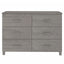 skænk HAMAR 113x40x80 cm massivt fyrretræ lysegrå