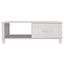 sofabord HAMAR 100x55x35 cm massivt fyrretræ hvid