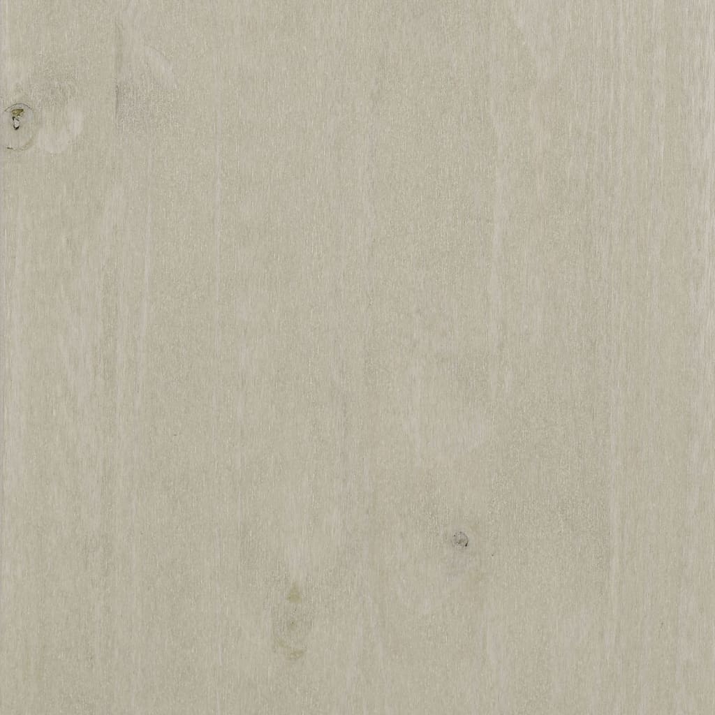 sofabord HAMAR 100x55x35 cm massivt fyrretræ hvid