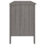 skrivebord HAMAR 113x50x75 cm massivt fyrretræ lysegrå