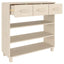 konsolbord HAMAR 90x35x90 cm massivt fyrretræ honningbrun
