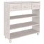 konsolbord HAMAR 90x35x90 cm massivt fyrretræ hvid