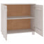 skænk HAMAR 85x35x80 cm massivt fyrretræ hvid