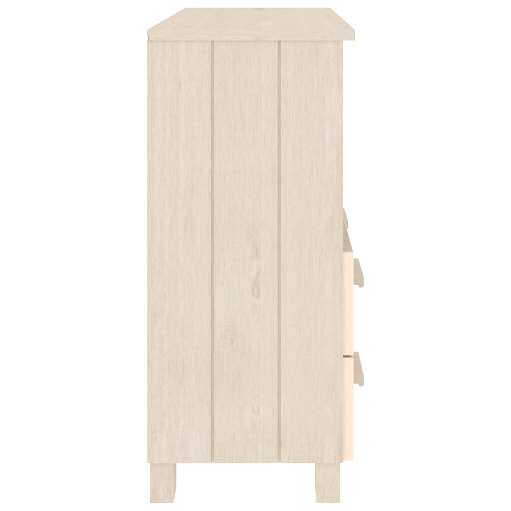 skænk HAMAR 85x35x80 cm fyrretræ honningbrun