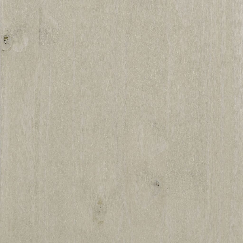 skænk HAMAR 85x35x80 cm massivt fyrretræ hvid