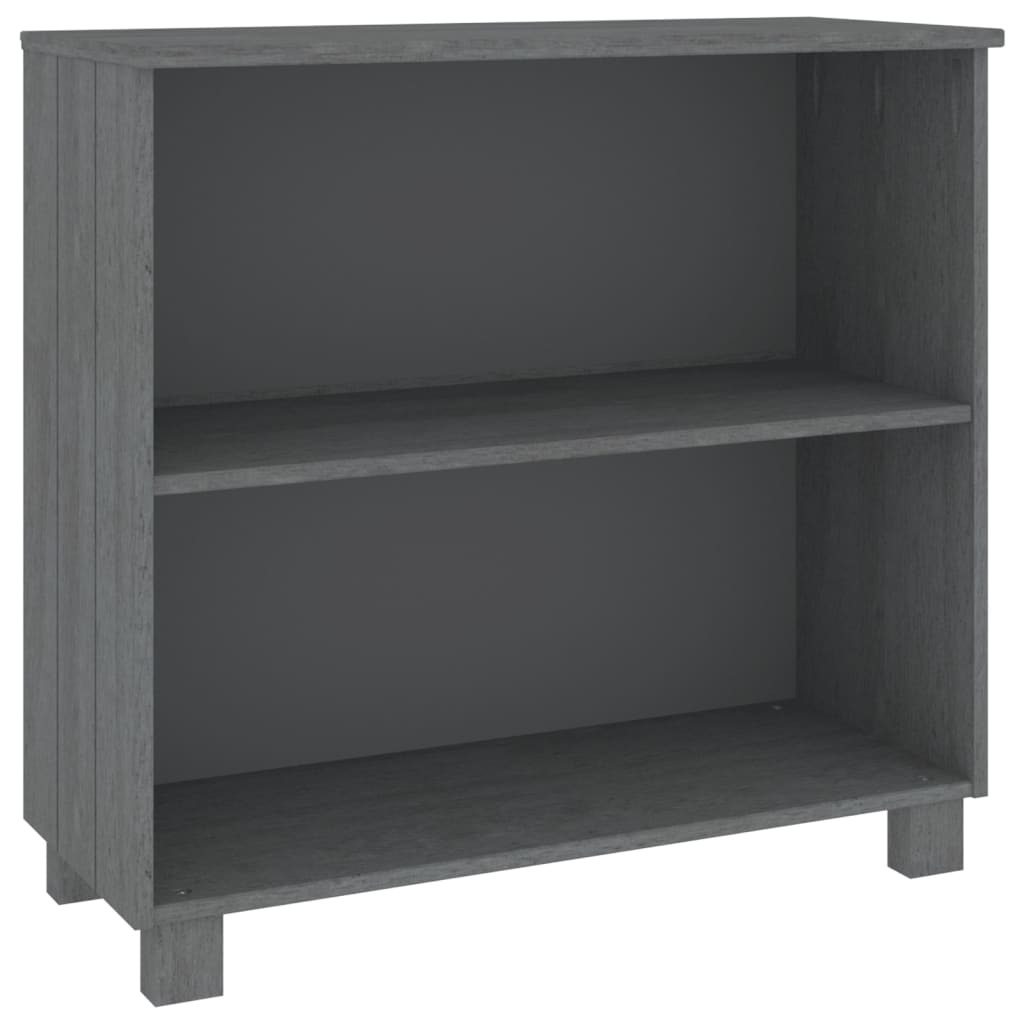 skænk HAMAR 85x35x80 cm massivt fyrretræ mørkegrå