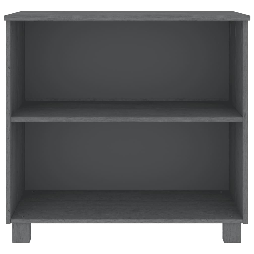skænk HAMAR 85x35x80 cm massivt fyrretræ mørkegrå