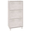 skoskab HAMAR 59,5x35x117 cm massivt fyrretræ hvid