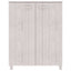 skoskab HAMAR 85x40x108 cm massivt fyrretræ hvid
