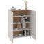 skoskab HAMAR 85x40x108 cm massivt fyrretræ hvid
