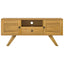 tv-bord 110x30x50 cm massivt teaktræ