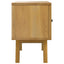 tv-bord 110x30x50 cm massivt teaktræ