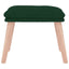 fodskammel 45x29,5x35 cm stof mørkegrøn
