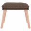 fodskammel 45x29,5x35 cm stof gråbrun