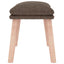 fodskammel 45x29,5x35 cm stof gråbrun