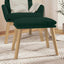fodskammel 45x29,5x35 cm fløjl mørkegrøn