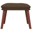 fodskammel 45x29,5x35 cm stof brun