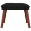 fodskammel 45x29,5x35 cm stof sort