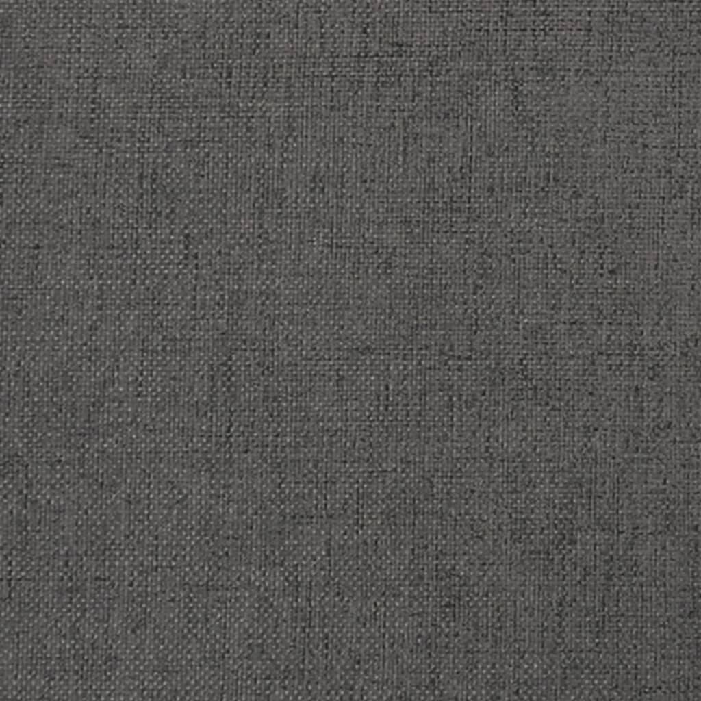 fodskammel 45x29,5x35 cm stof og kunstlæder mørkegrå
