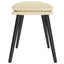 fodskammel 45x29,5x35 cm stof cremefarvet