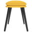 fodskammel 45x29,5x35 cm stof sennepsgul