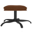 fodskammel 60x60x36 cm mikrofiberstof brun