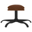 fodskammel 60x60x36 cm mikrofiberstof brun
