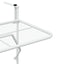 altanbord 60x40 cm stål hvid