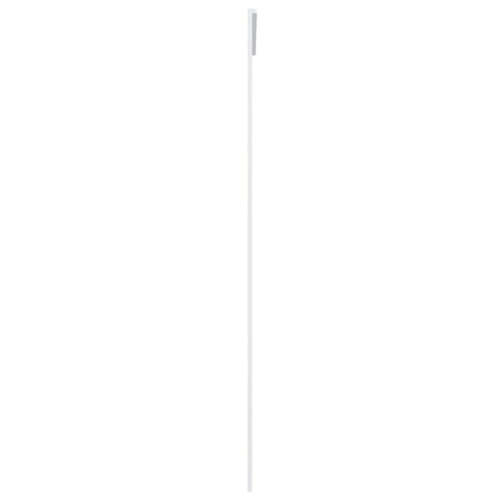 skydedør 102,5x205 cm hærdet glas og aluminium hvid