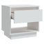 sengebord 45x34x44 cm konstrueret træ hvid